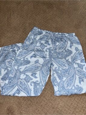 Ralph Lauren Light Blue Paisley Pajama Pants
